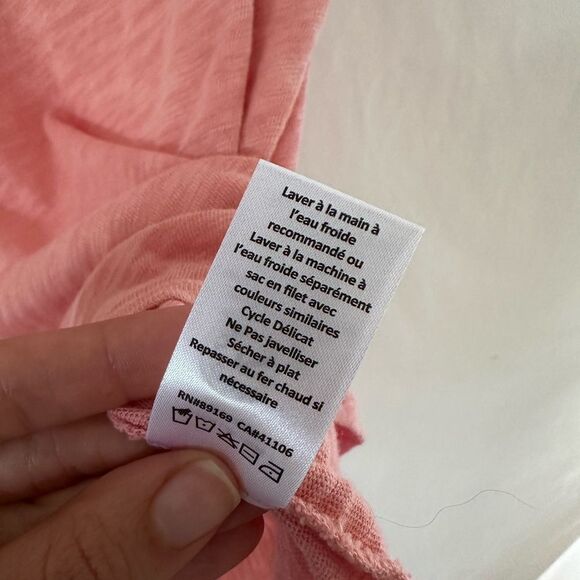 ATM Anthony Thomas Melillo Slub Tee Pink Size XL - Picture 5 of 5